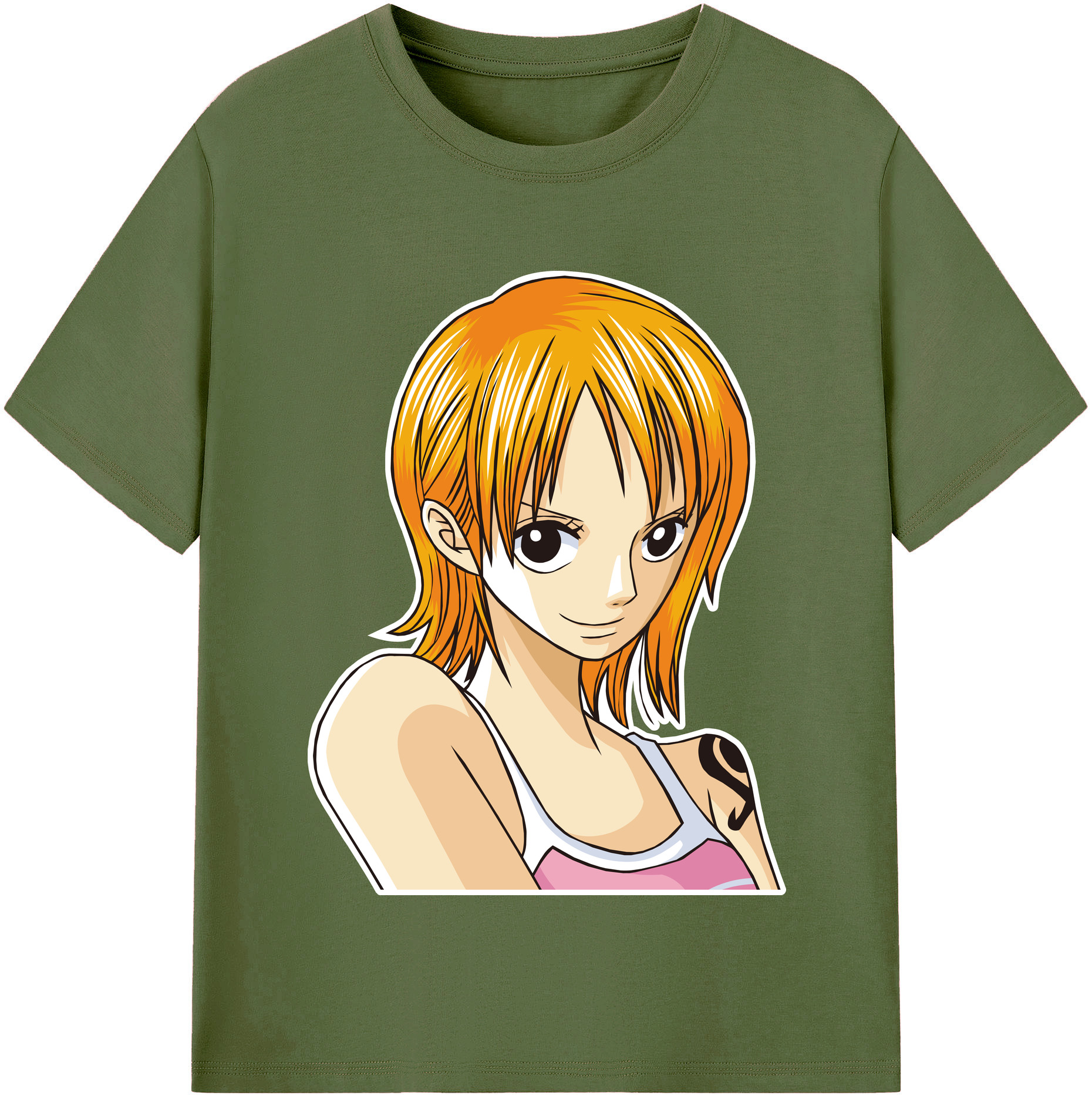 ワンピース ナミ ONE PIECE Nami 綿100％半袖Tシャツ（フロントプリント）